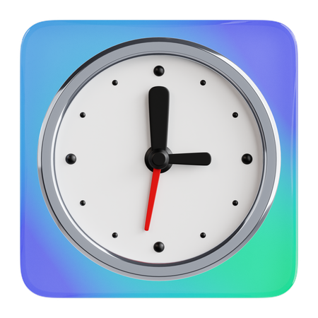 時計  3D Icon