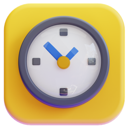 Clock  3D Icon
