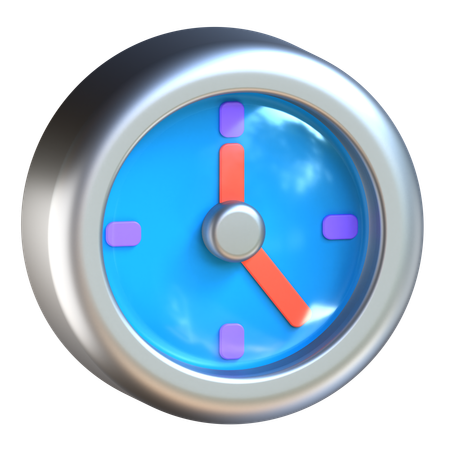 Clock  3D Icon