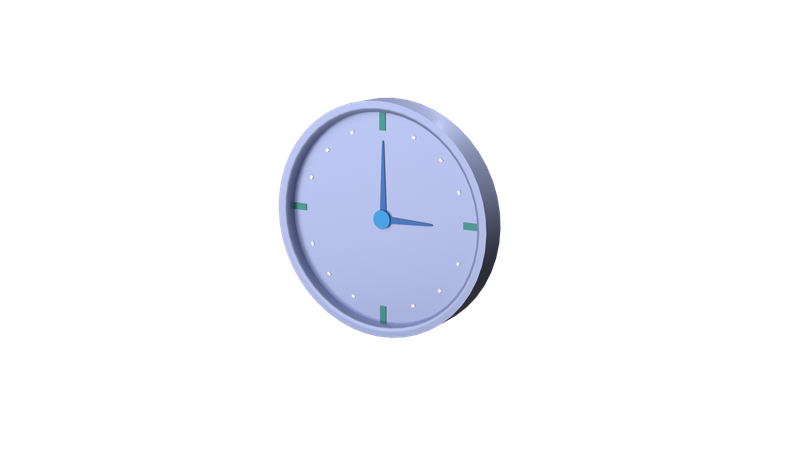 Clock  3D Icon