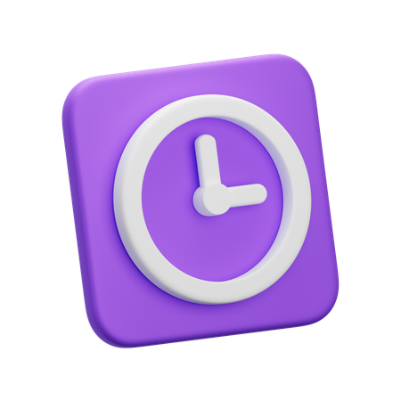 Clock  3D Icon