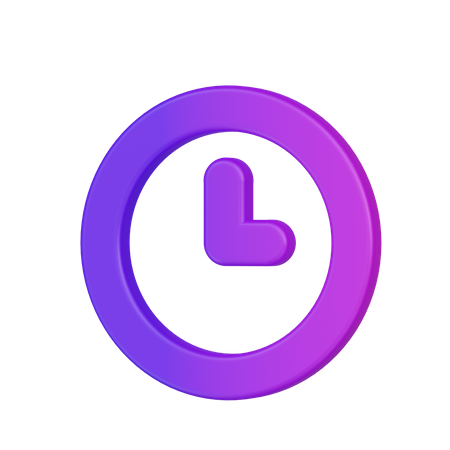 Clock  3D Icon