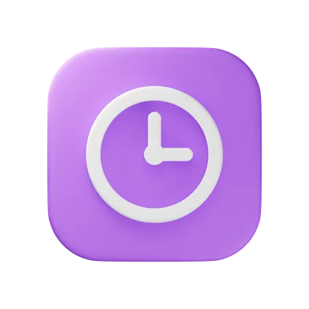 Clock  3D Icon