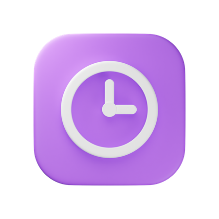 Clock  3D Icon