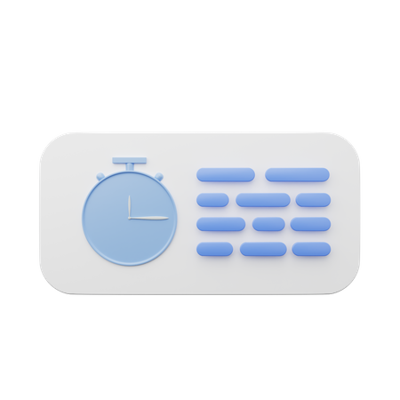 Clock  3D Icon