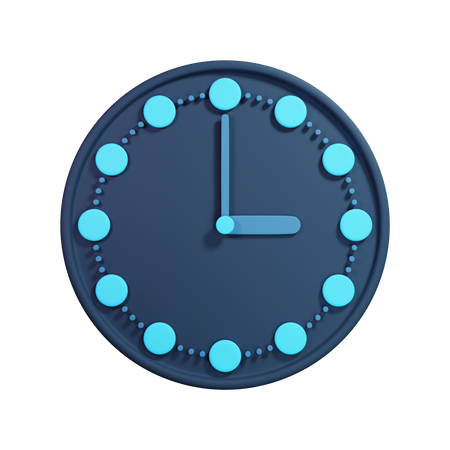 Clock  3D Illustration