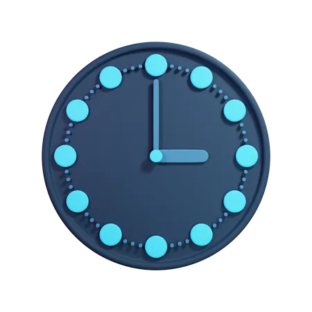 Clock  3D Illustration