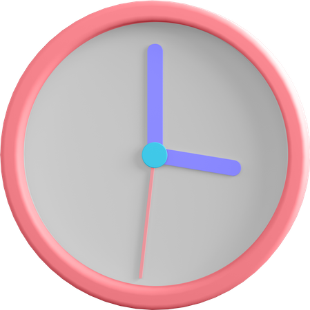 Clock  3D Illustration