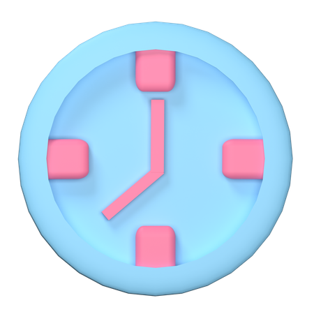 Clock  3D Illustration