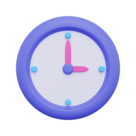 Clock  3D Illustration