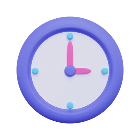 Clock  3D Illustration