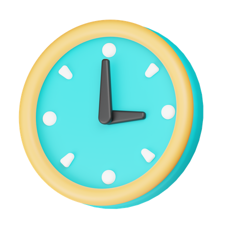 Clock  3D Illustration