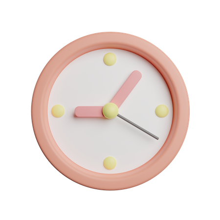 Clock  3D Illustration