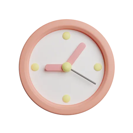 Clock  3D Illustration