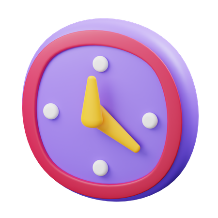 Clock  3D Illustration