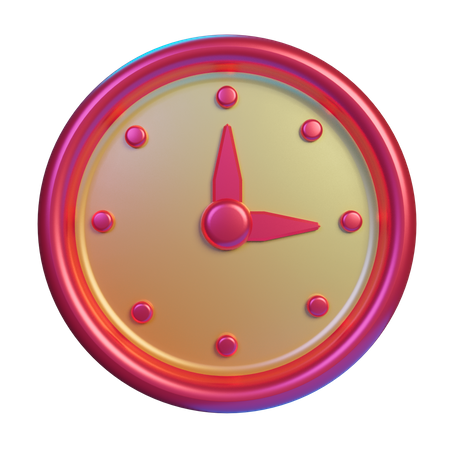 Clock  3D Illustration