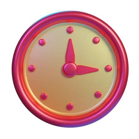 Clock  3D Illustration