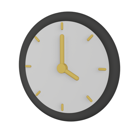 Clock  3D Illustration