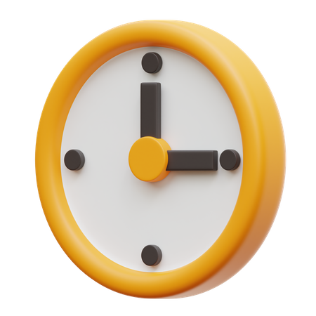 Clock  3D Illustration