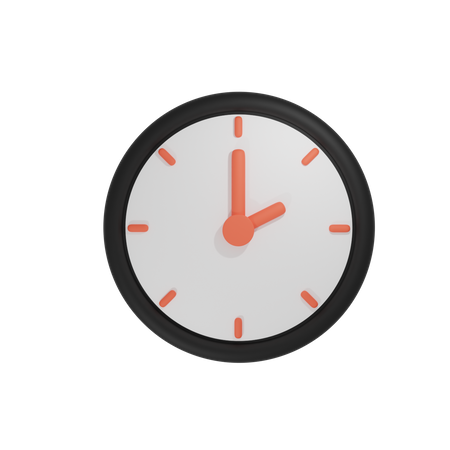 Clock  3D Illustration