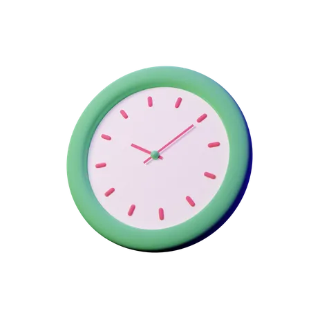 Clock  3D Illustration