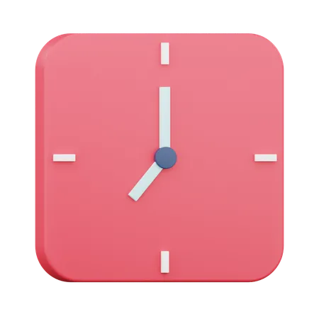 3 D Clock Icon Illustration With Isolated Design 3D Icon