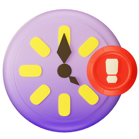 Clock Alert  3D Icon