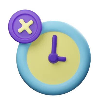 Clock Error  3D Icon