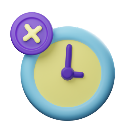 Clock Error  3D Icon