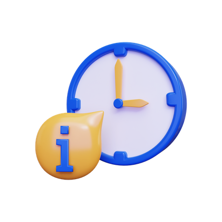Clock Information  3D Icon