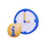 3d clock information emoji