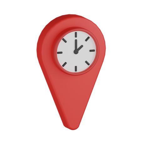 Clock Map  3D Icon