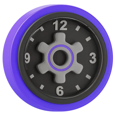 Clock Setting  3D Icon