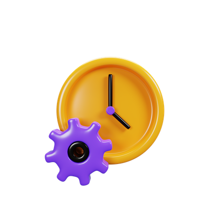 Clock Setting  3D Icon