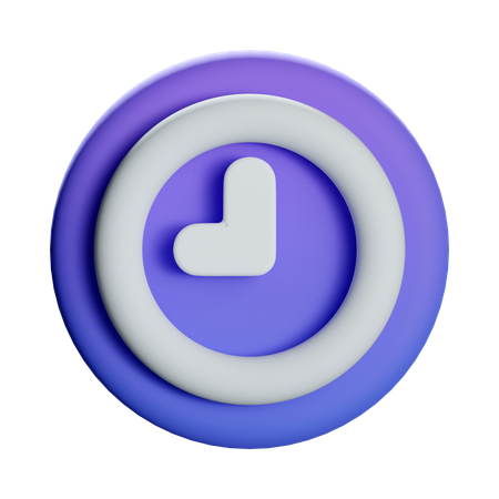 Clock Time  3D Icon