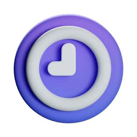 Clock Time  3D Icon