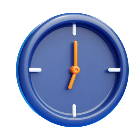 Clock Time  3D Icon