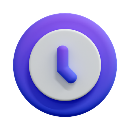 Clock Time  3D Icon