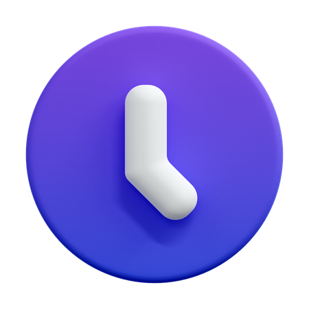 Clock Time  3D Icon