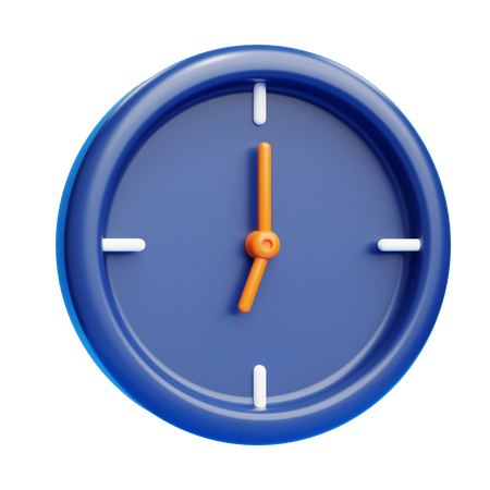 Clock Time  3D Icon