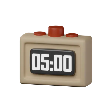 Clock Timer  3D Icon