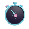 clock timer 3d logo