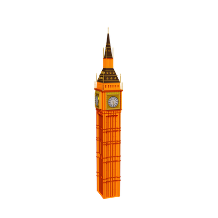 Clock Tower  3D Icon