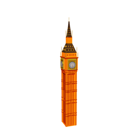 Clock Tower  3D Icon