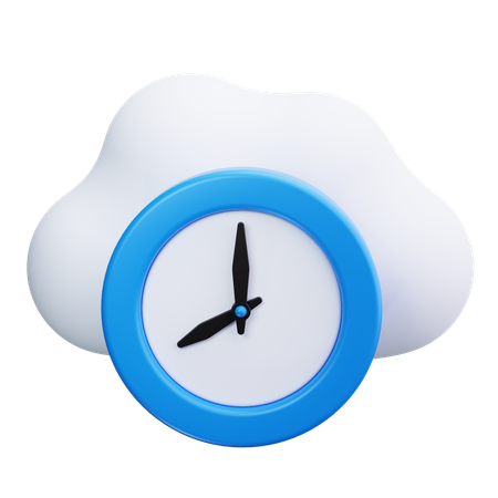 Clock With Weather  3D Icon