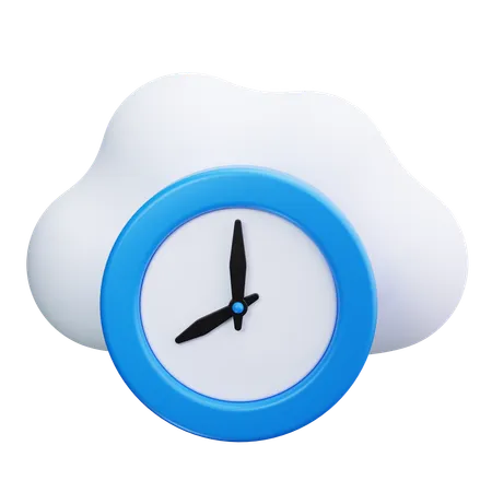 Clock With Weather  3D Icon