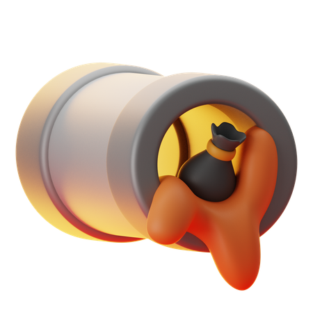 CLOGGED PIPE  3D Icon