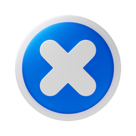 Close  3D Icon