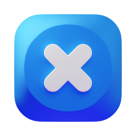 Close  3D Icon