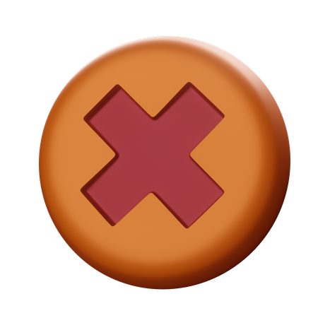 Close  3D Icon